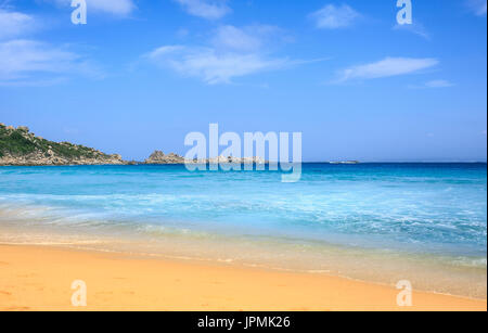 Paradise beach côte en Sardaigne, Italie Banque D'Images