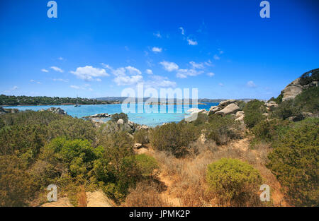 Paradise beach côte en Sardaigne, Italie Banque D'Images