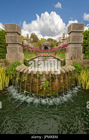 Dispositif de l'eau au château d'Arundel et jardins Banque D'Images