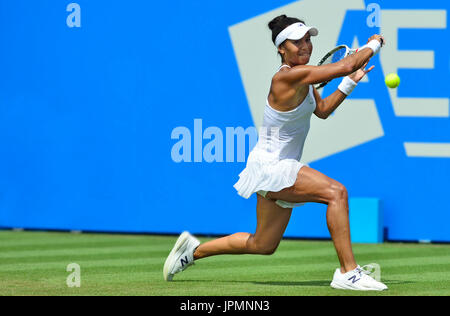 Heather Watson (GB) à l'affiche à l'International Aegon, Eastbourne 2017 Banque D'Images