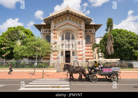 Bibliothèque Schoelcher à Fort-de-France, Martinique, Antilles Banque D'Images