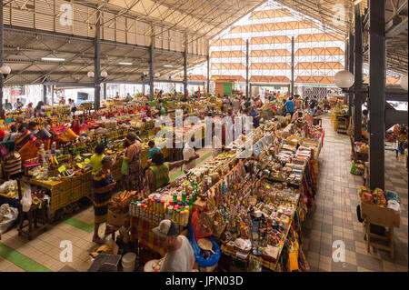 Marché Couvert à Fort-De-France, Martinique, Antilles Banque D'Images