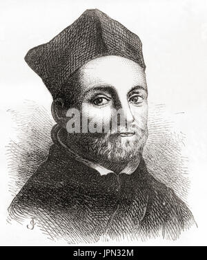 Athanasius Kircher, 1602 - 1680. Érudit jésuite allemand et polymathe. De : Les merveilles de la science, publié en 1870. Banque D'Images