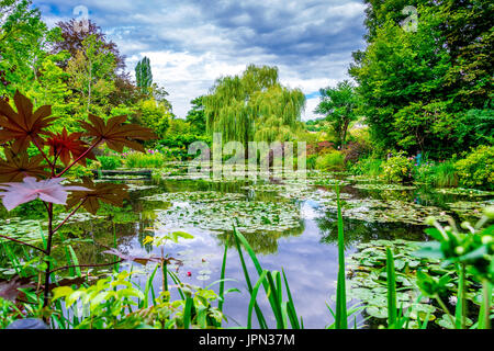 Le jardin de Monet à Giverny, France Banque D'Images