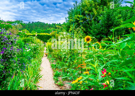 Le magnifique jardin de Monet à Giverny, France Banque D'Images