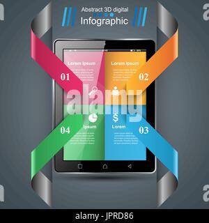 Infographie infographie modèle vector background busines Illustration de Vecteur