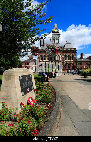 La Guildhall, hôtel de ville de Grantham, Lincolnshire, Angleterre, RU Banque D'Images