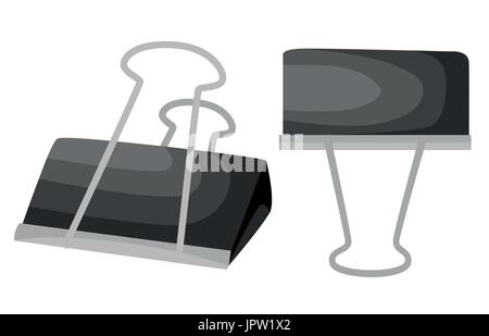 Black trombone isolé sur blanc. Vector illustration page site Web et mobile app design vector illustration Illustration de Vecteur