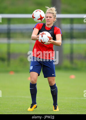 England's Millie clair durant une session de formation au Centre sportif Sports 70, Utrecht. Banque D'Images