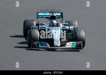 Budapest, Hongrie. 2 Août, 2017. 1er août 2017, Hungaroring, Budapest, Hongrie ; en saison de Formule Un test ; Valterri Bottas (FIN) : Action de Crédit Plus Sport Images/Alamy Live News Banque D'Images