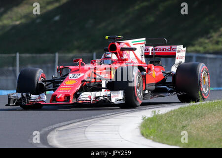 Budapest, Hongrie. 2 Août, 2017. 1er août 2017, Hungaroring, Budapest, Hongrie ; en saison de Formule Un test ; Charles Leclerc (MCO) : Action de Crédit Plus Sport Images/Alamy Live News Banque D'Images