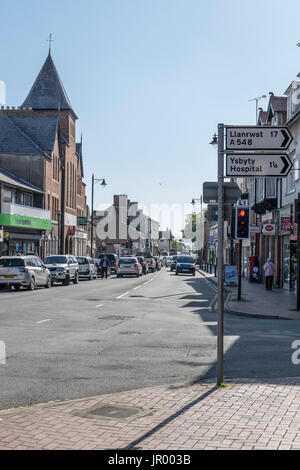 Market Street en Abergele North Wales Banque D'Images