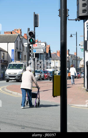 Market Street en Abergele North Wales Banque D'Images