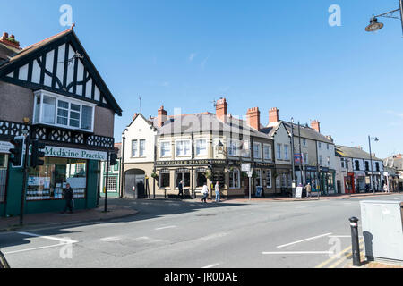 Market Street en Abergele North Wales Banque D'Images