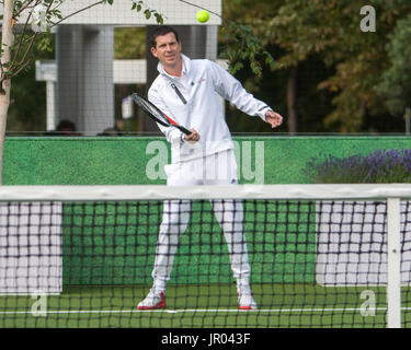 HSBC et Wimbledon fan experience photocall avec : Tim Henman Où : London, England, United Kingdom Quand : 03 Jul 2017 Credit : Wheatley/WENN Banque D'Images