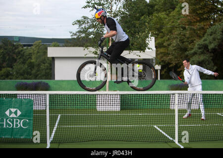 HSBC et Wimbledon fan experience photocall avec : Tim Henman Où : London, England, United Kingdom Quand : 03 Jul 2017 Credit : Wheatley/WENN Banque D'Images