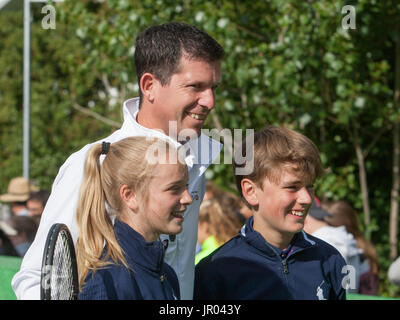 HSBC et Wimbledon fan experience photocall avec : Tim Henman Où : London, England, United Kingdom Quand : 03 Jul 2017 Credit : Wheatley/WENN Banque D'Images