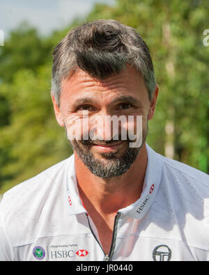 HSBC et Wimbledon fan experience photocall avec Goran Ivanišević : où : London, England, United Kingdom Quand : 03 Jul 2017 Credit : Wheatley/WENN Banque D'Images