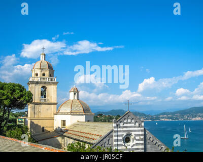 Portovenere Chiesa di San Lorenzo Banque D'Images