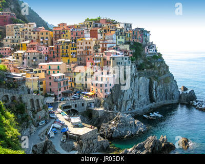 Cinque Terre Manarola Banque D'Images