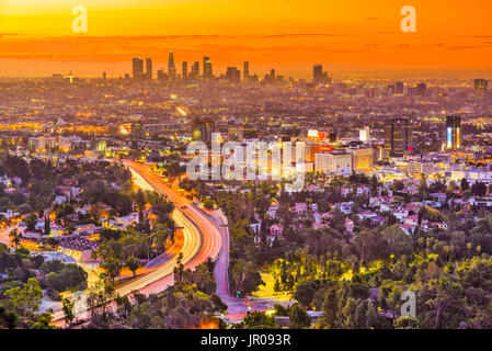 Los Angeles, Californie, États-Unis d'horizon, Banque D'Images