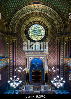 Intérieur de la Synagogue Espagnole ; Prague, Tchéquie Banque D'Images