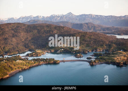 Cove, baie Kachemak flétan, Kachemak Bay State Park, Alaska, États-Unis d'Amérique Banque D'Images