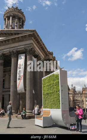 Filtre à air biologique de l'arbre de la ville, le Royal Exchange Square, Glasgow, Écosse, Royaume-Uni Banque D'Images