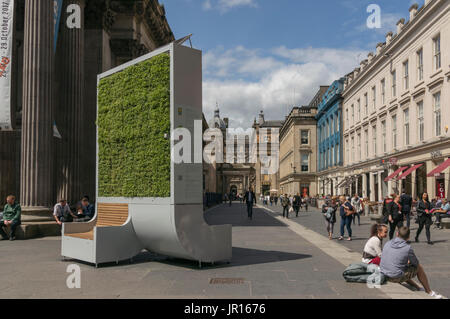 Filtre à air biologique de l'arbre de la ville, le Royal Exchange Square, Glasgow, Écosse, Royaume-Uni Banque D'Images