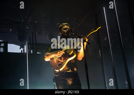 Alt-J'effectuer au Panorama de la ville de New York Banque D'Images