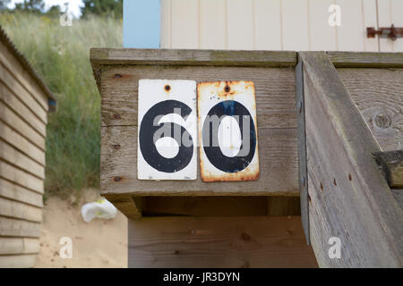 Numéro de maison 60 sign Banque D'Images