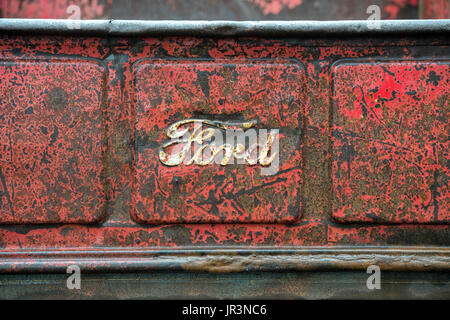 1952 Chevrolet pick up truck hayon arrière à un american car show. L'Essex. UK Banque D'Images