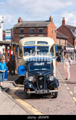 Exposition de voitures classiques, Market Harborough, Leicestershire. Banque D'Images