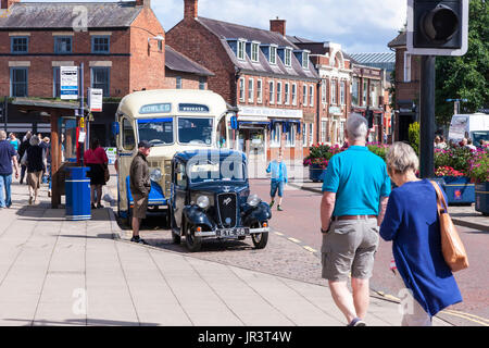 Exposition de voitures classiques, Market Harborough, Leicestershire. Banque D'Images