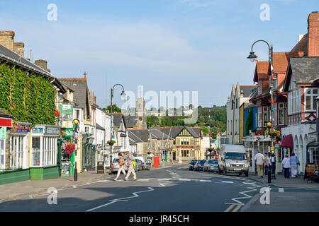 High Street, Cowbridge (y Bont-faen), Vale de Glamourgan (Bro Morgangwg), pays de Galles (Cymru), Royaume-Uni Banque D'Images