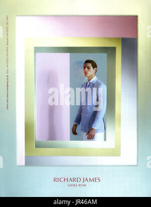 2010s UK Richard James Annonce magazine Banque D'Images