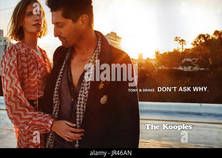 2010s UK The Kooples Annonce magazine Banque D'Images