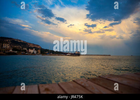 Balchik, Bay sur une côte de la mer Noire, Bulgarie Banque D'Images