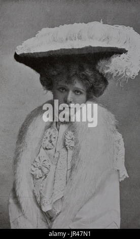 Mlle Mabel Love - Actrice édouardienne Banque D'Images