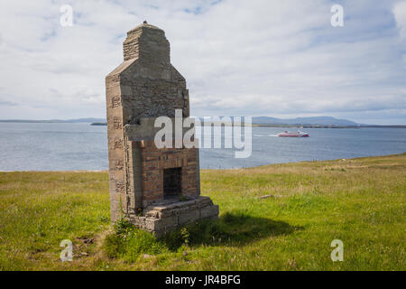 South Ronaldsay, Hoxa Head, Balfour, Orkney Batterie UK Scotland Banque D'Images