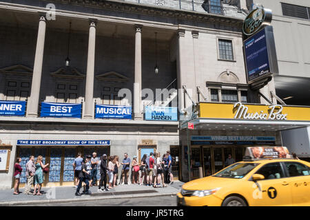 Music Box Theatre Marquee, Times Square, New York City, USA Banque D'Images