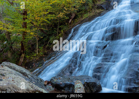 L'automne à Crabtree Falls en Virginie, États-Unis. Banque D'Images