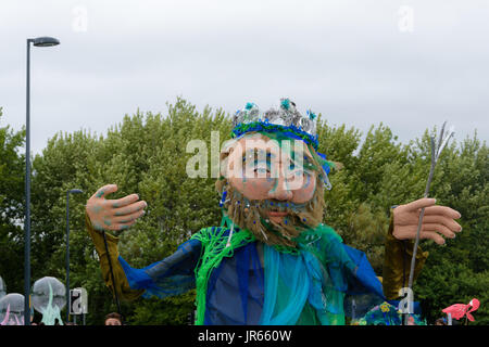 Sous la mer carnival au centre-ville de Telford. Banque D'Images