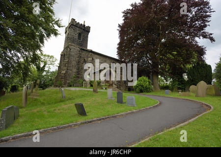 L'église de St Jean l'Evangéliste, Hurst Green,Clitheroe Banque D'Images