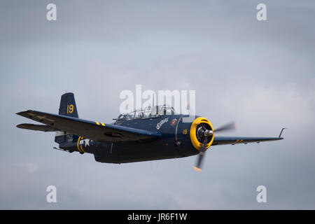 Imperial War Museum Duxford Flying Legends Classic vintage Airshow 2015 Banque D'Images