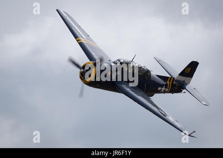 Imperial War Museum Duxford Flying Legends Classic vintage Airshow 2015 Banque D'Images