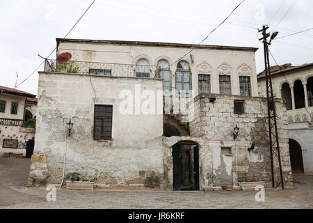 Maisons anciennes à Avanos Ville, Ville de Nevsehir, Turquie Banque D'Images