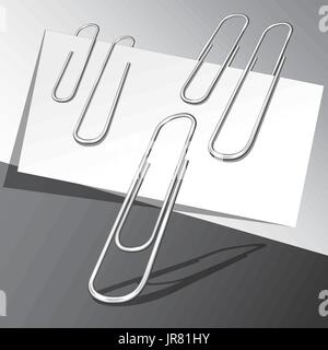 Cinq trombones et feuilles de papier. Illustration de Vecteur