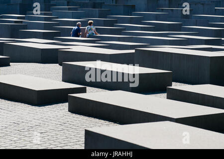 Mémorial de l'Holocauste à Berlin, Allemagne Banque D'Images