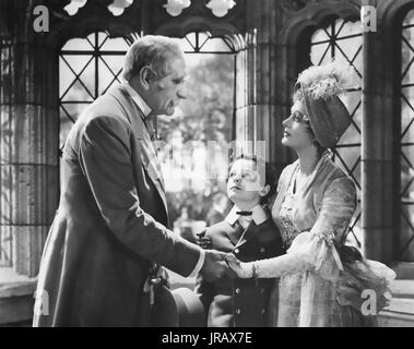 Petit lord Fauntleroy 1936 United Artists film avec de gauche à droite : C. Aubrey Smith, Freddie Bartholomew, Dolores Costello Banque D'Images